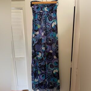 Xhilaration Strapless Sundress, Blue, Size S.